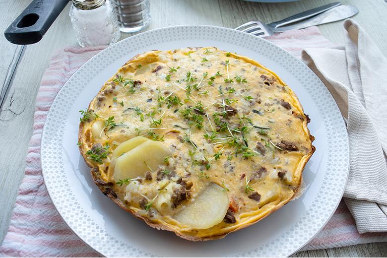 Tortilla mit Speck