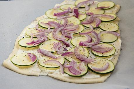 Zucchetti Flammkuchen