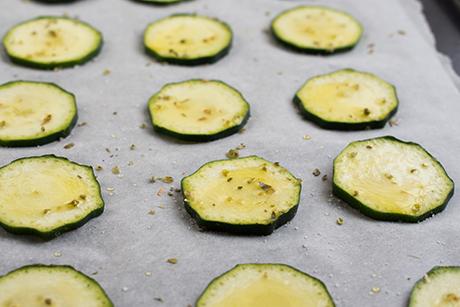 Zucchetti Chips aus dem Backofen
