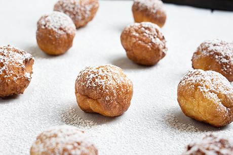 Quarkbällchen aus dem Backofen