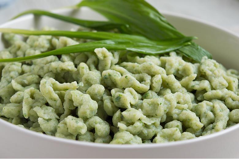 Quarkspätzli mit Bärlauch