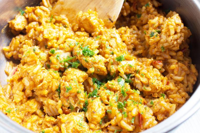 One Pot - Truten-Reisfleisch-Pfanne