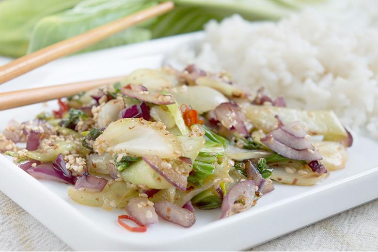 Pak Choi mit Sesam
