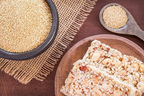 Riegel mit gepufften Amaranth