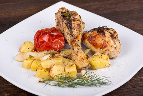 Poulet vom Big green egg