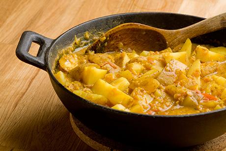 Vegetarisches Curry mit Gerste