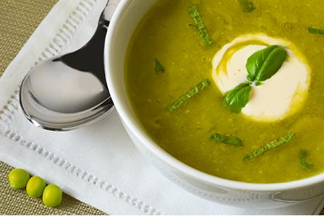 Erbsensuppe mit Reis