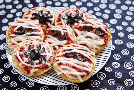 Mini-Spinnen-Pizza