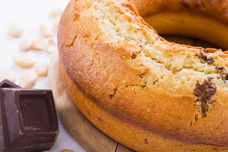 Vanillekuchen mit Schokostückchen