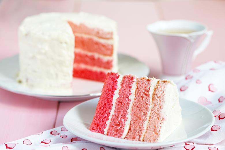 Ombré-Torte mit Buttercreme