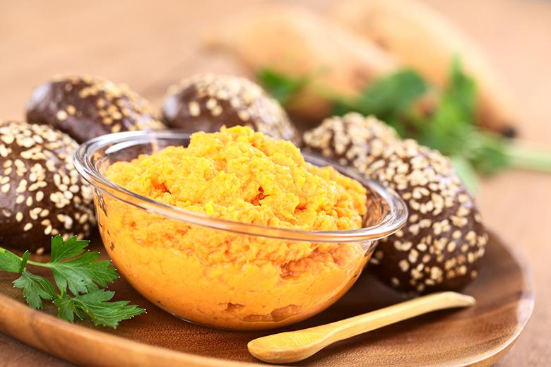 Süsskartoffel-Erdnuss-Aufstrich vegan