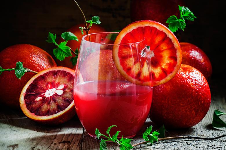 Blutorangensirup mit Kardamom