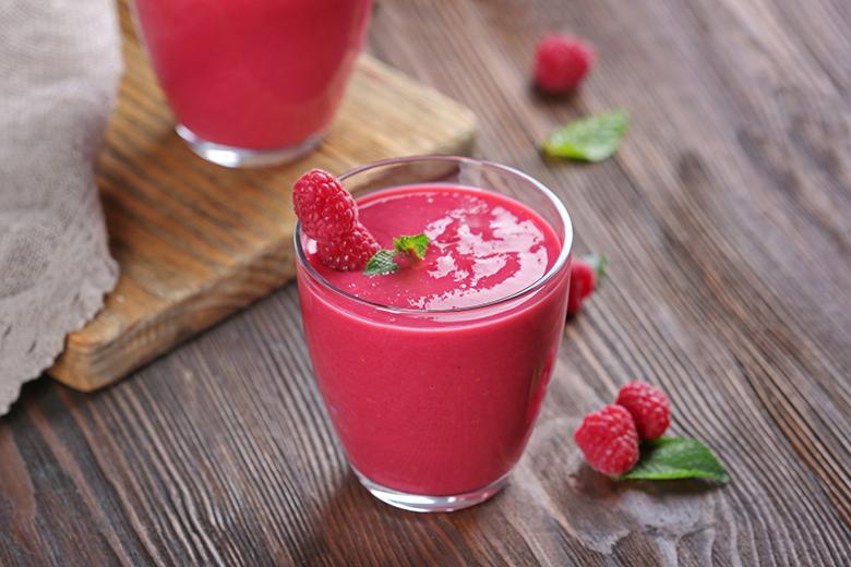 Himbeershake mit Sojamilch
