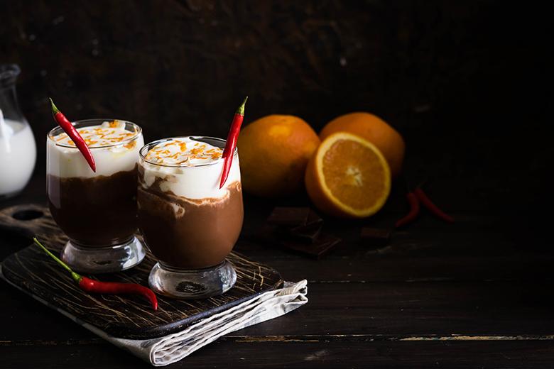 Orangen-Kaffee mit Chili