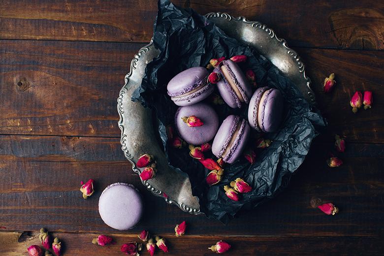 Lavendel-Macarons-Füllung