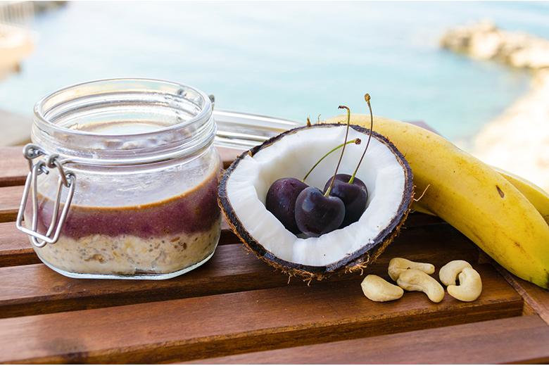 Kokos-Kirsch-Porridge