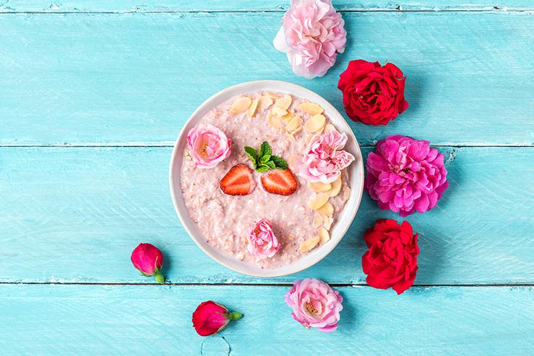 Haferbrei mit Erdbeeren