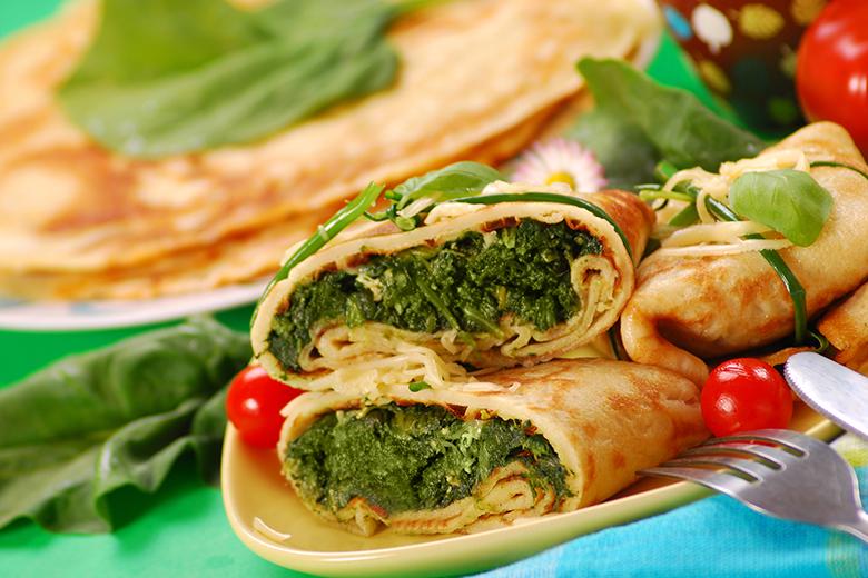 Gözleme mit Spinat