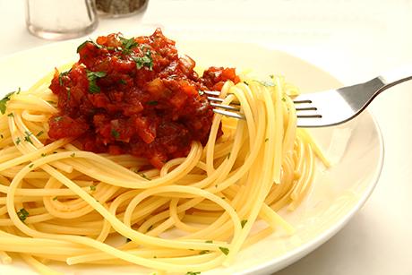 Spaghetti all arriabbiata mit Wodka