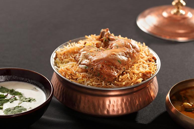 Indisches Chicken Biryani