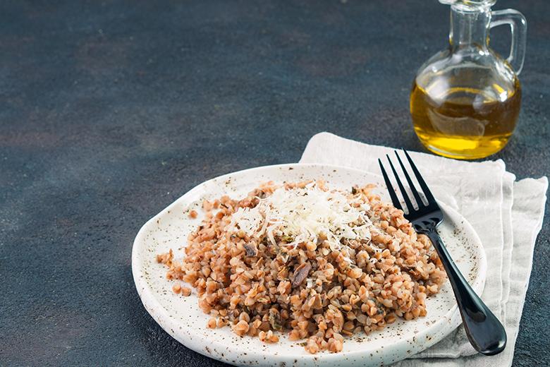Buchweizenrisotto mit Pilzen