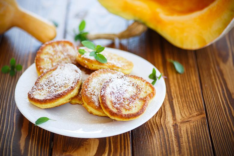 Süsse Kürbispfannkuchen