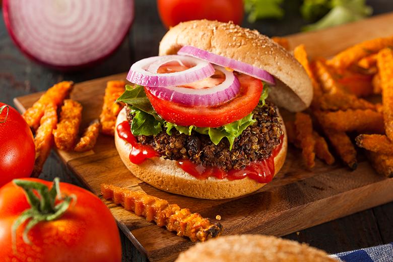 Veganer Pilzburger
