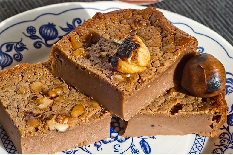 Maronikuchen mit Caramell