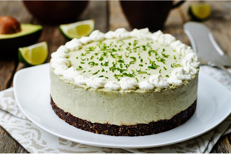 Avocado-Limetten-Cheesecake