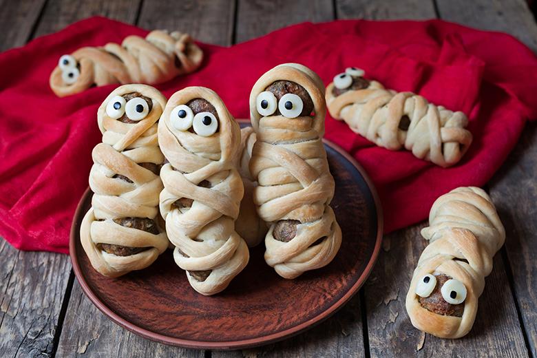 Gruselmenu für Kinder an Halloween