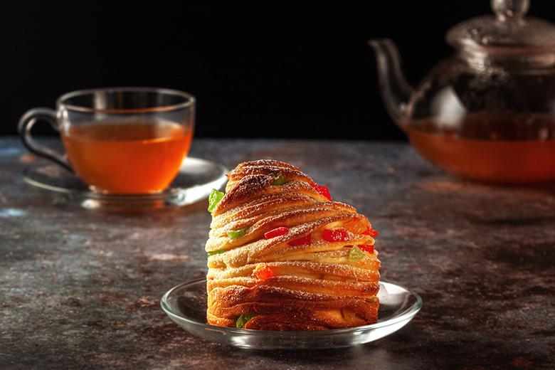 Cruffins mit kandierten Früchten