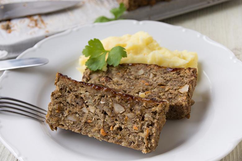 Linsenbraten mit Barbecue-Glasur