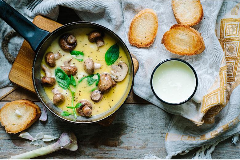 Kräuterfondue