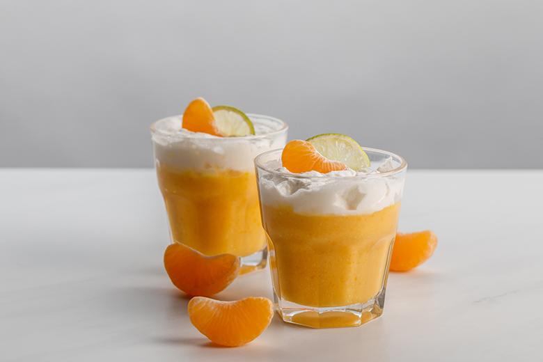 Feines Orangenmousse