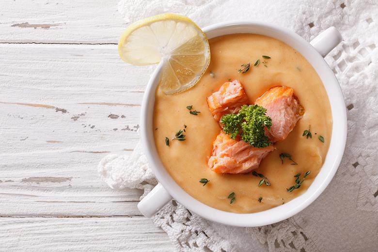 Lachscremesuppe