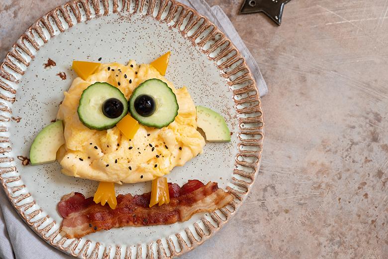 Kinderrührei mit Speck