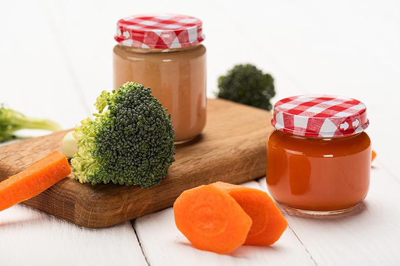 Gemüsebrei mit Rüebli und Broccoli
