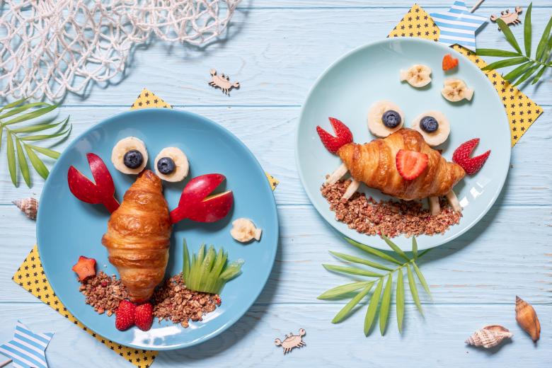 Süsse Krabbencroissants