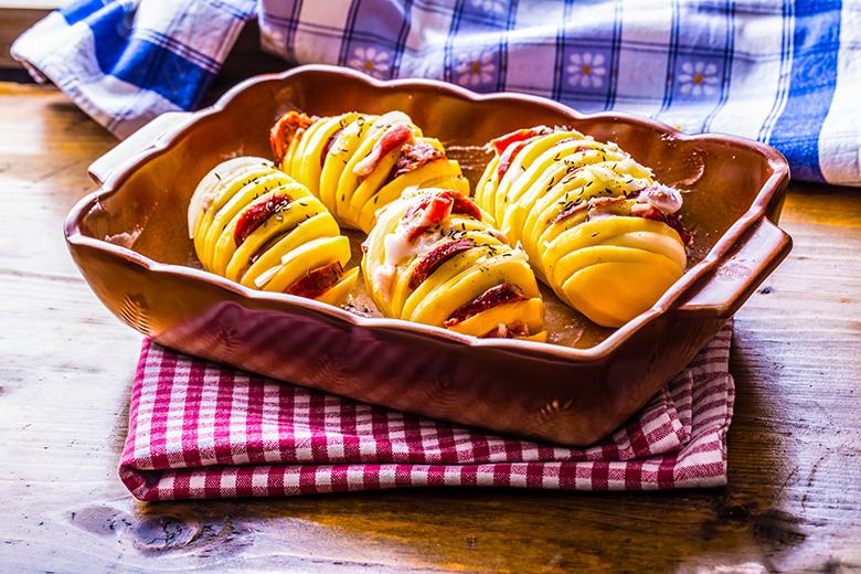 Gefüllte Ofenkartoffeln