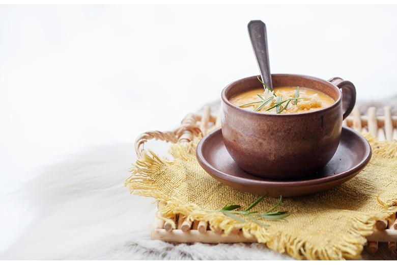 Kalte Süsskartoffelsuppe