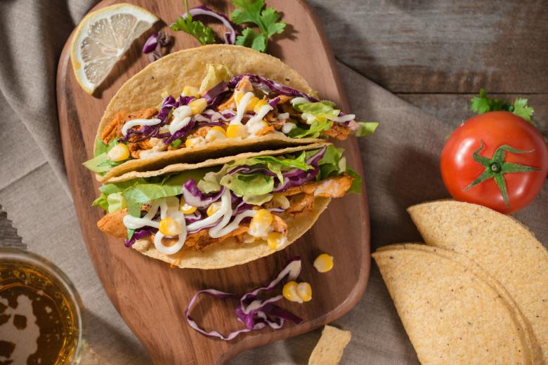 Mexicanische Burritos mit Poulet und Gemüse