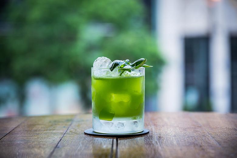 Gin Basil Smash Cocktail