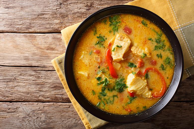Kubanischer Fisch in Kokossauce