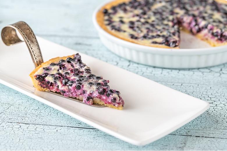 Finnischer Blaubeerkuchen