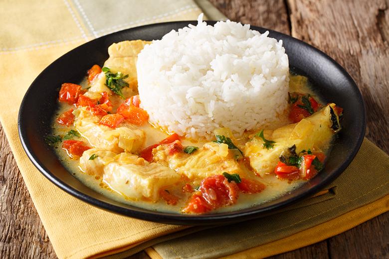 Pescado con coco