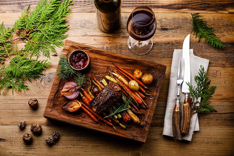 Wildsteak auf Gemüsebeet