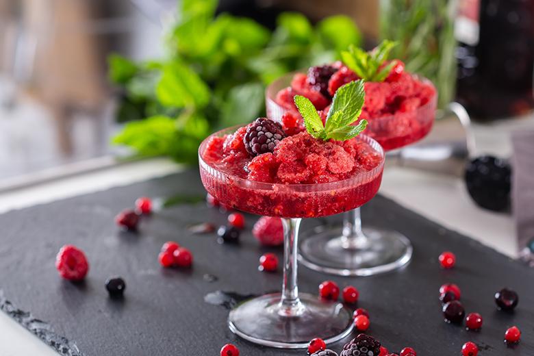 Waldbeeren-Weinslushie