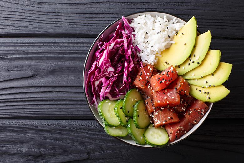 Poke Bowl mit Lachs