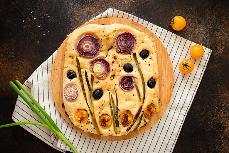 Italienische Focaccia Garden