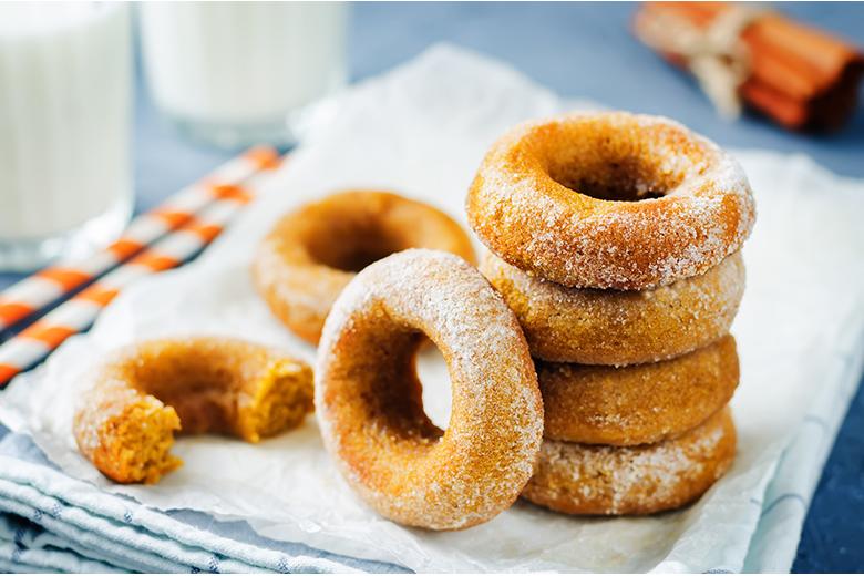 Einfache Pumkin Donuts